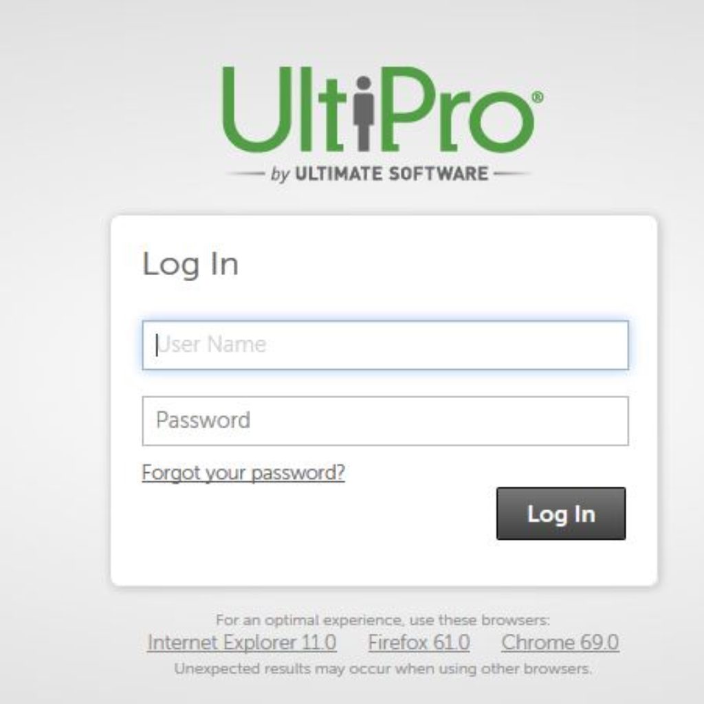 Login ultipro con