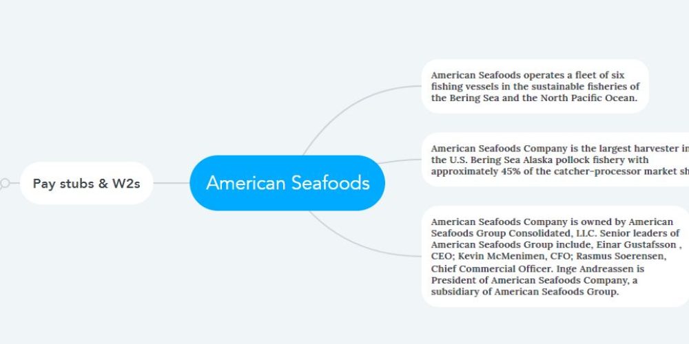 American Seafoods Pay stubs & W2s